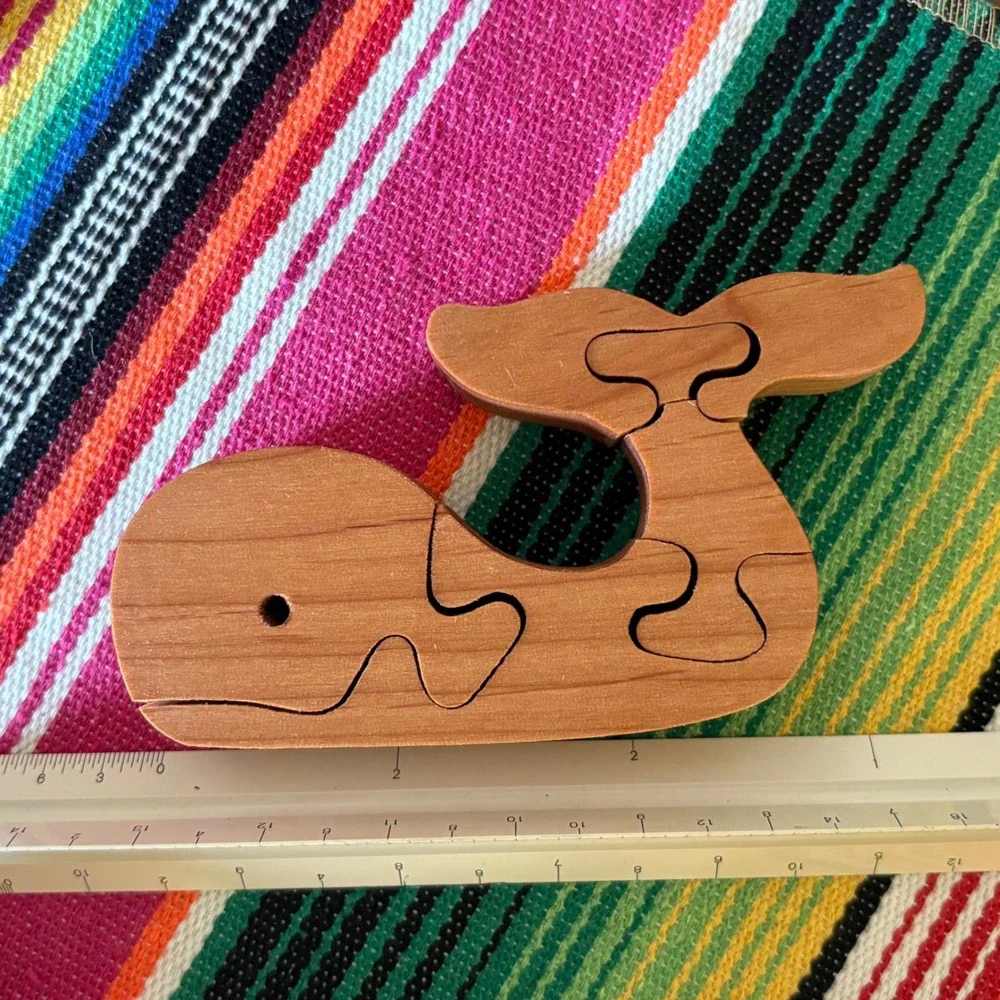 CUTE & UNIQUE! Handmade Wood Animal Puzzles | Montessori Toddler Toy